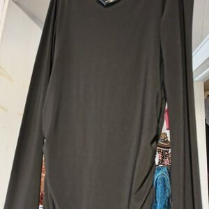 Women’s Black Midi Dress - Classic Long Sleeve